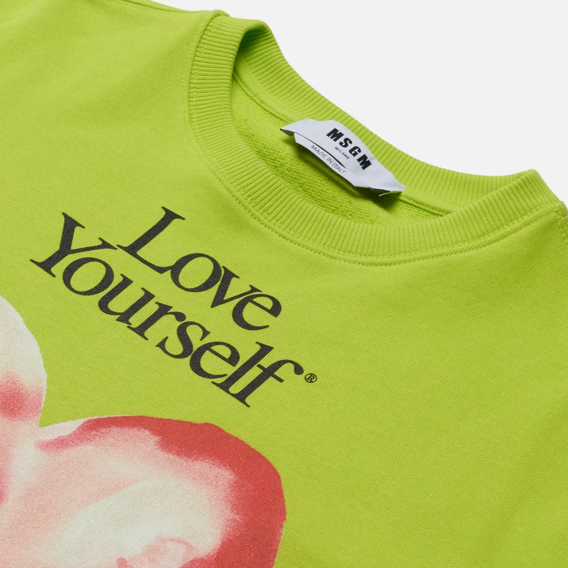 MSGM Женская толстовка Love Yourself Crew Neck