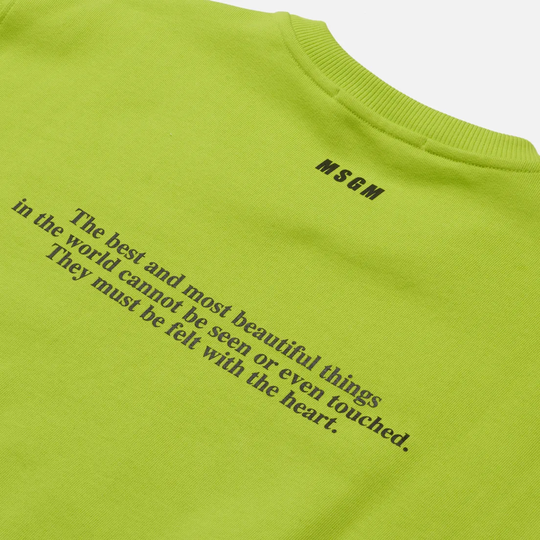 MSGM Женская толстовка Love Yourself Crew Neck