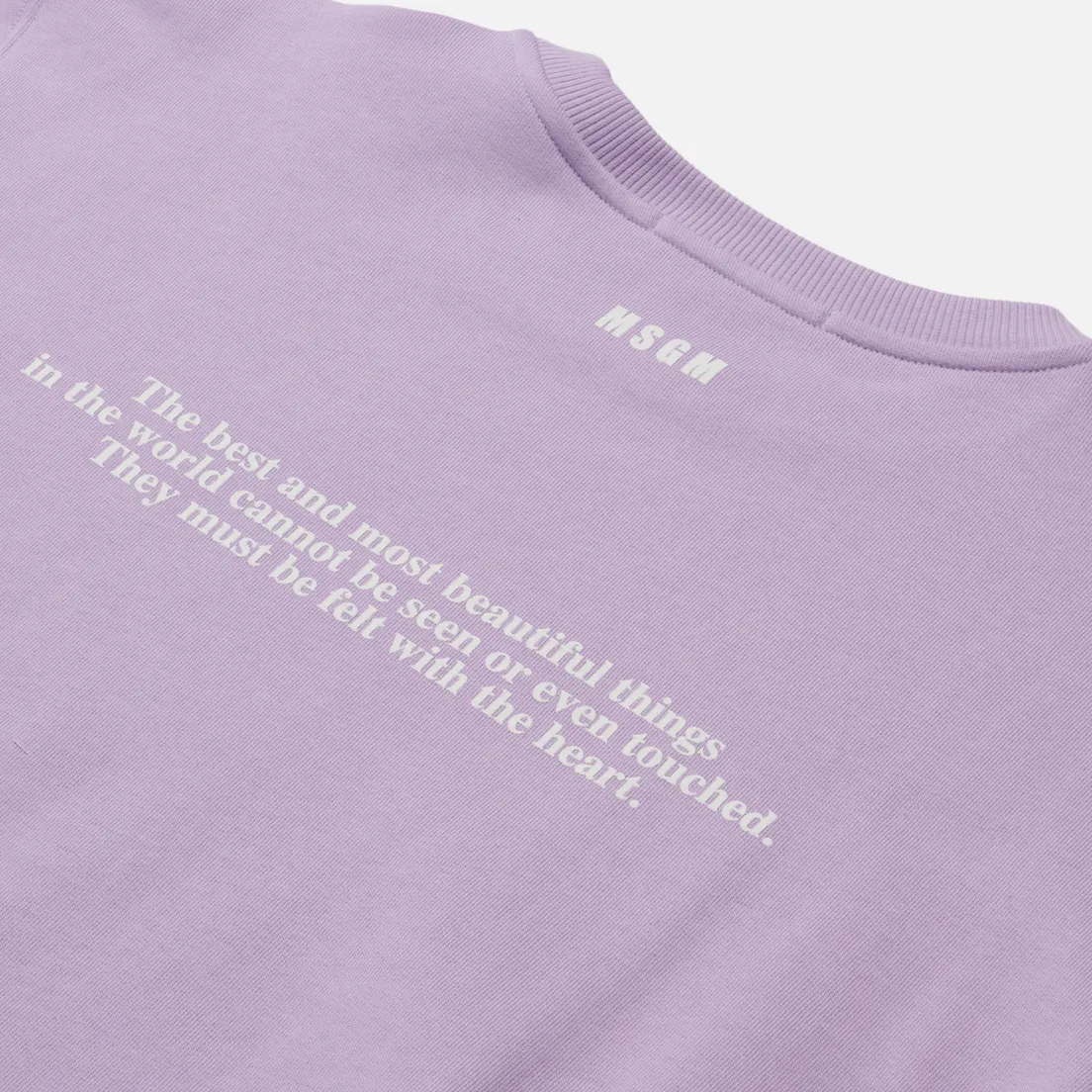 MSGM Женская толстовка Love Yourself Crew Neck