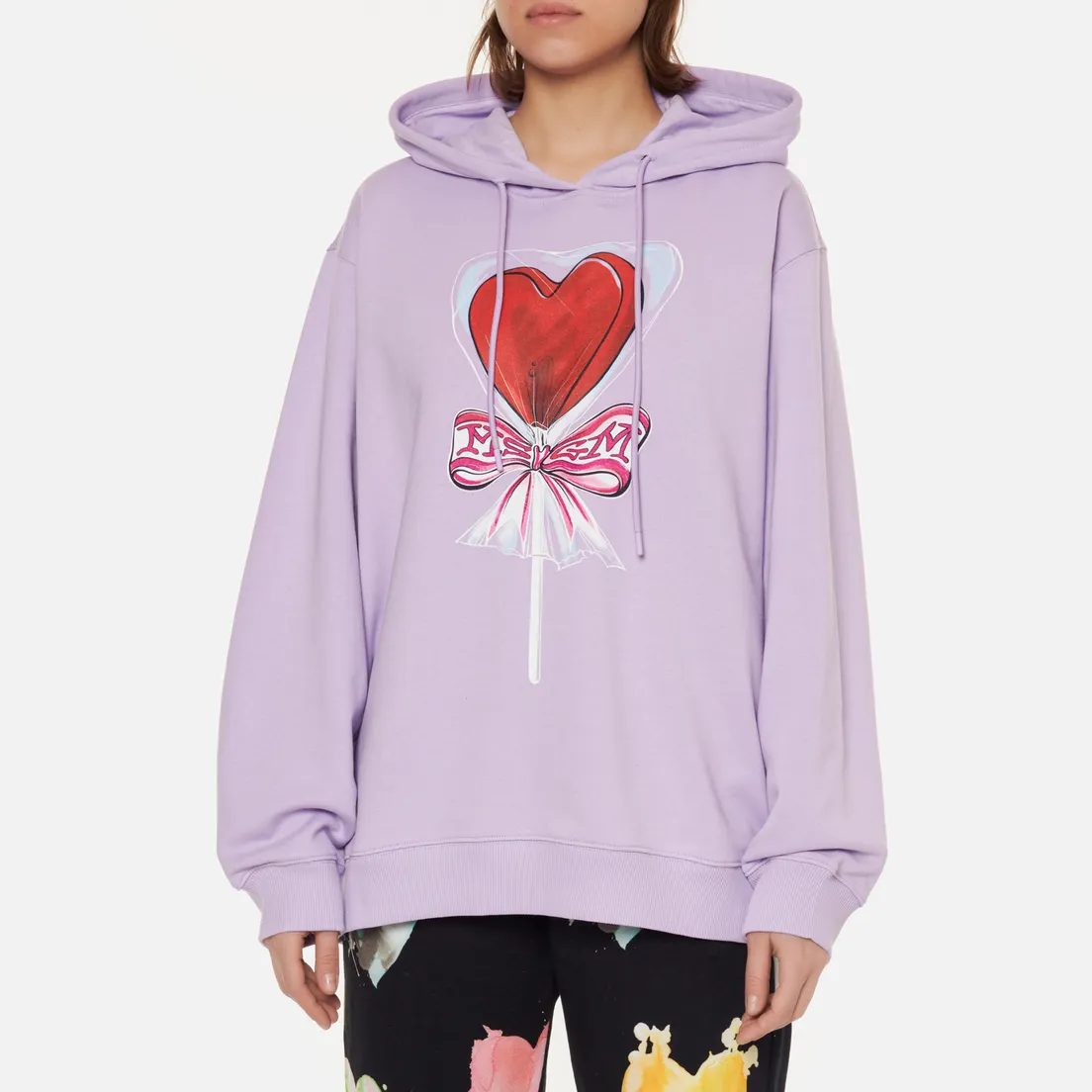MSGM Женская толстовка Lollipop Heart Hoodie