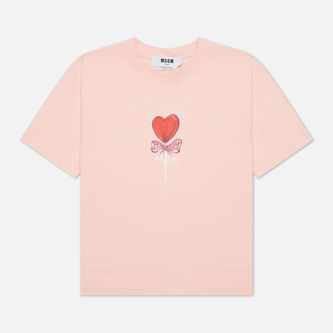 Женская футболка MSGM, цвет розовый, размер S