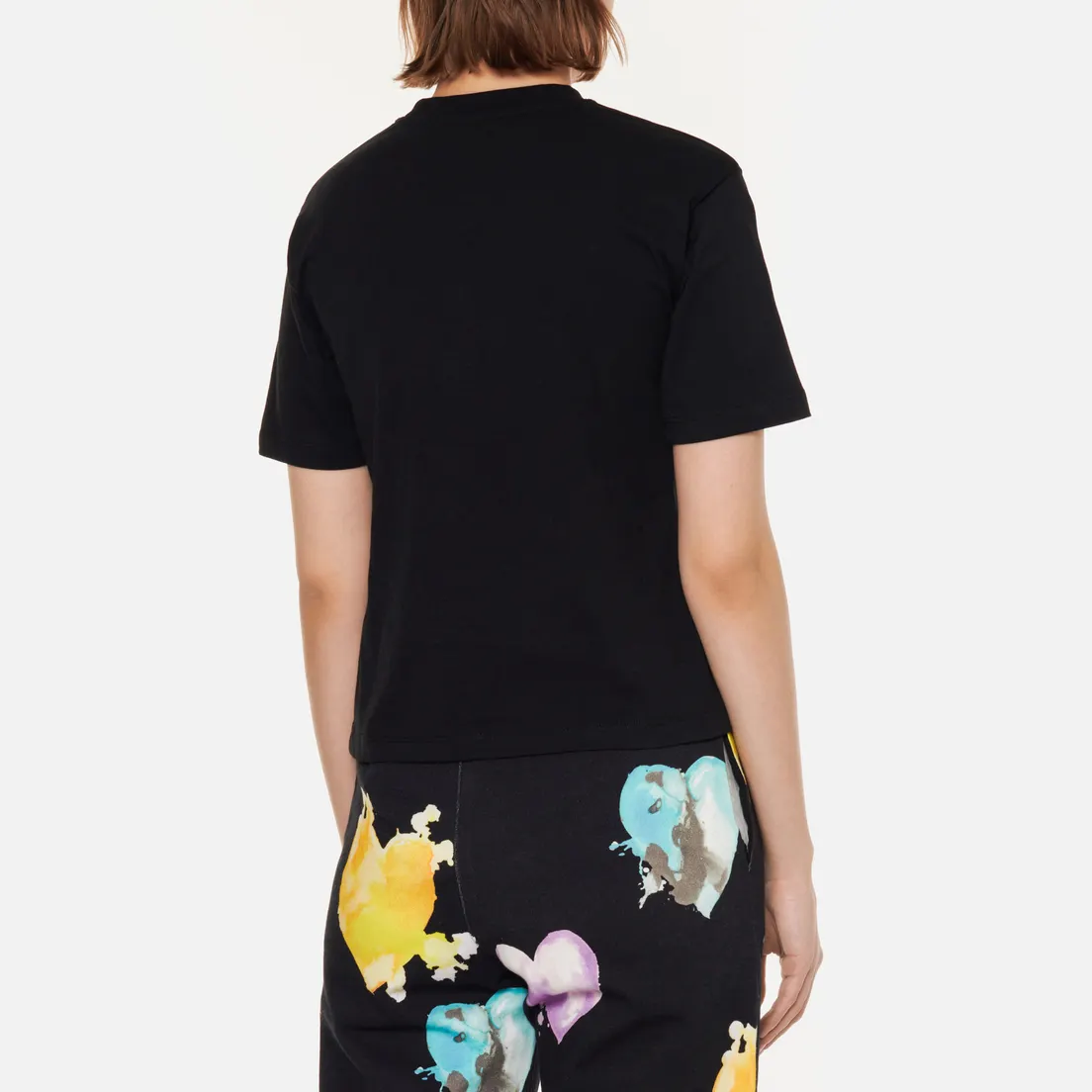 MSGM Женская футболка Lollipop Heart Crew Neck