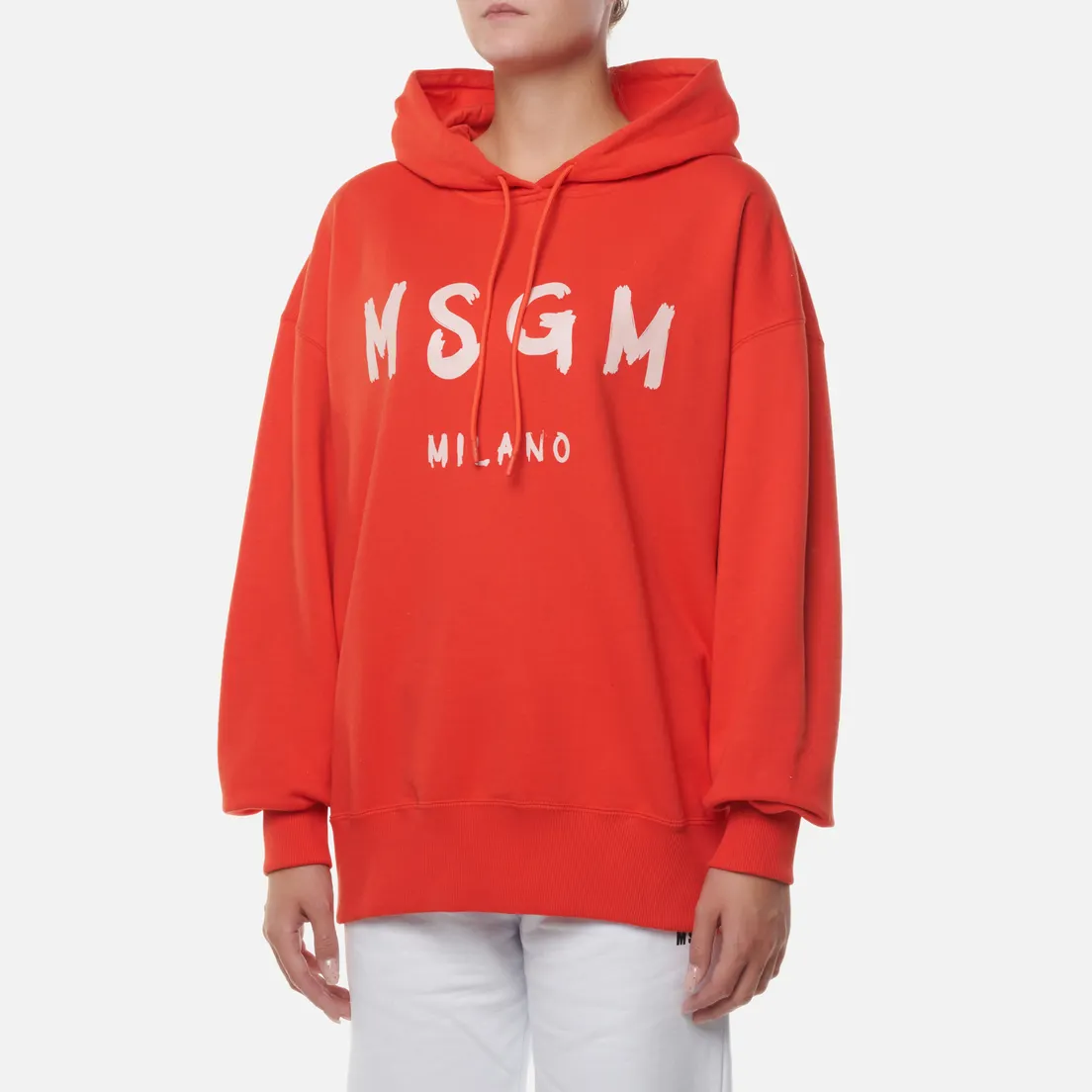 MSGM Женская толстовка MSGM Milano Logo Seasonal Hoodie