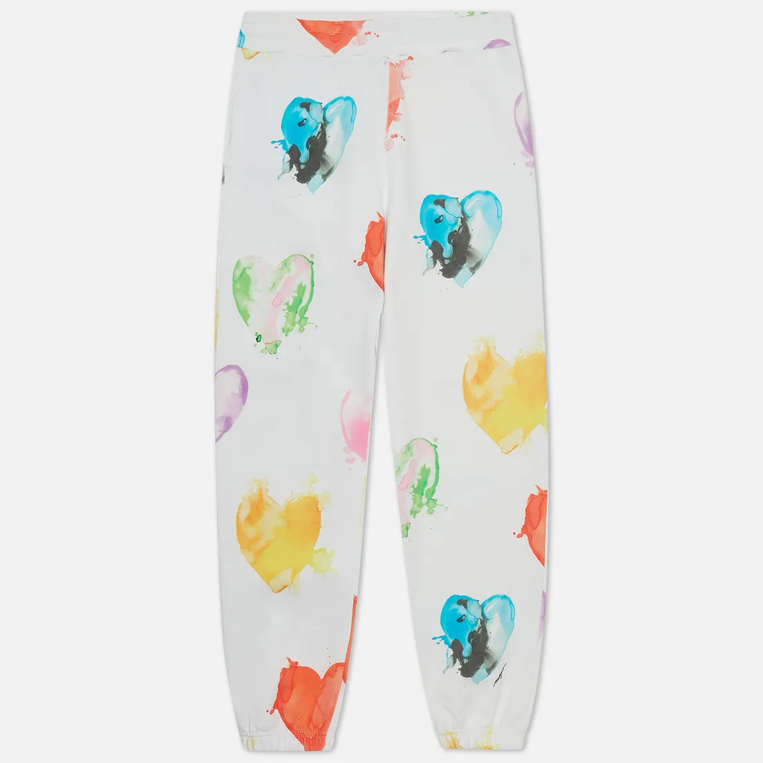 MSGM Женские брюки Many Colorful Hearts Fleece
