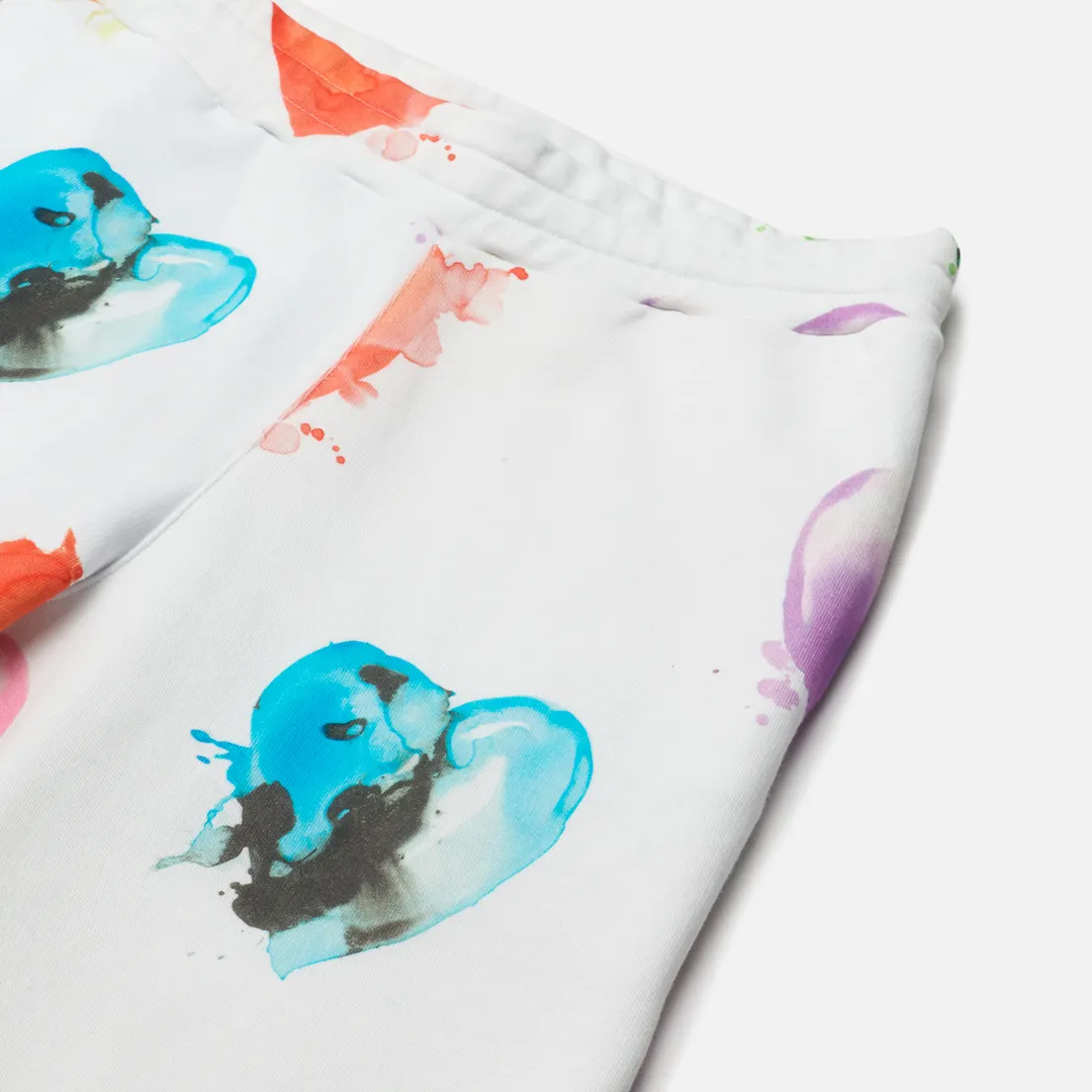 MSGM Женские брюки Many Colorful Hearts Fleece