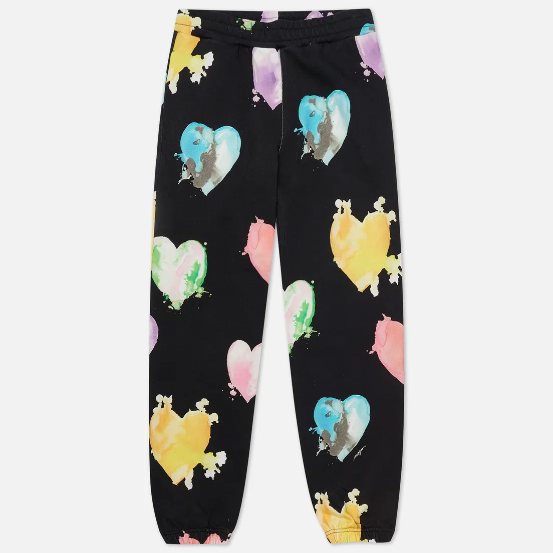 MSGM Женские брюки Many Colorful Hearts Fleece