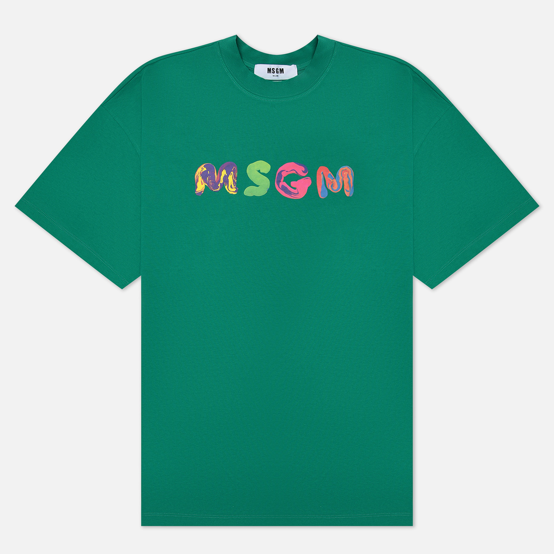 MSGM Мужская футболка Multicolored Logo