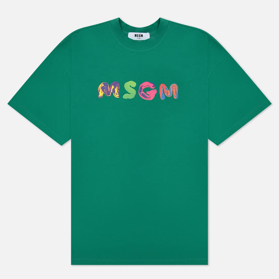 MSGM Мужская футболка Multicolored Logo