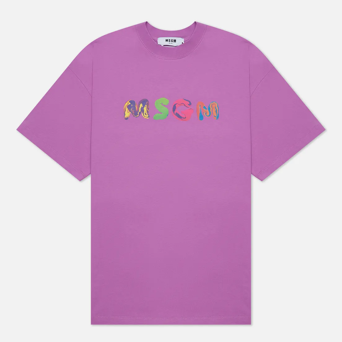 MSGM Мужская футболка Multicolored Logo
