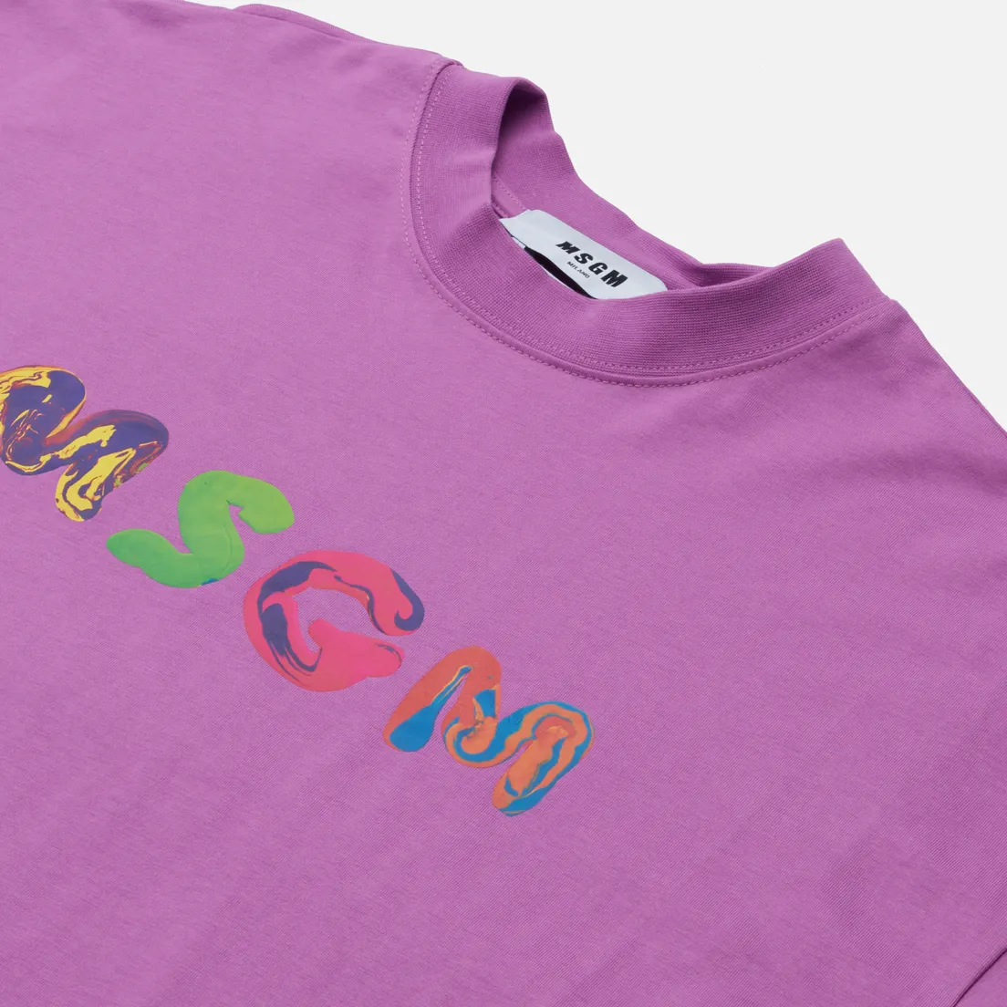 MSGM Мужская футболка Multicolored Logo