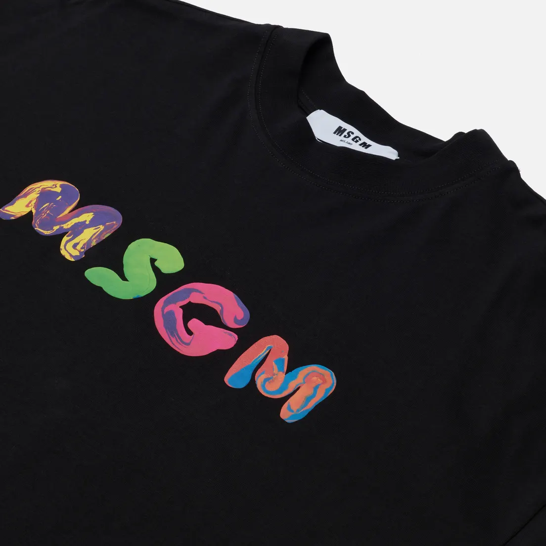 MSGM Мужская футболка Multicolored Logo