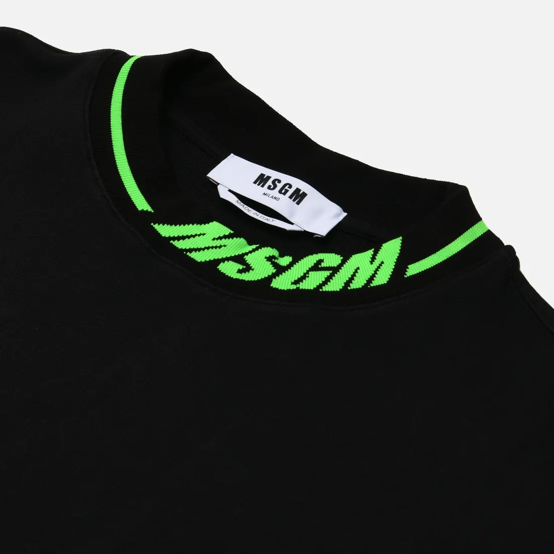 MSGM Мужская толстовка Logo Neckline Crew Neck