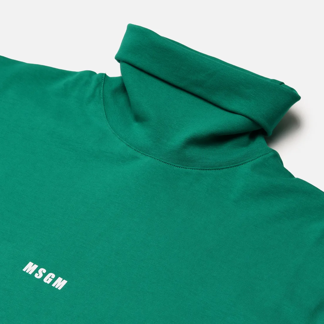 MSGM Мужской лонгслив Micrologo High Neck