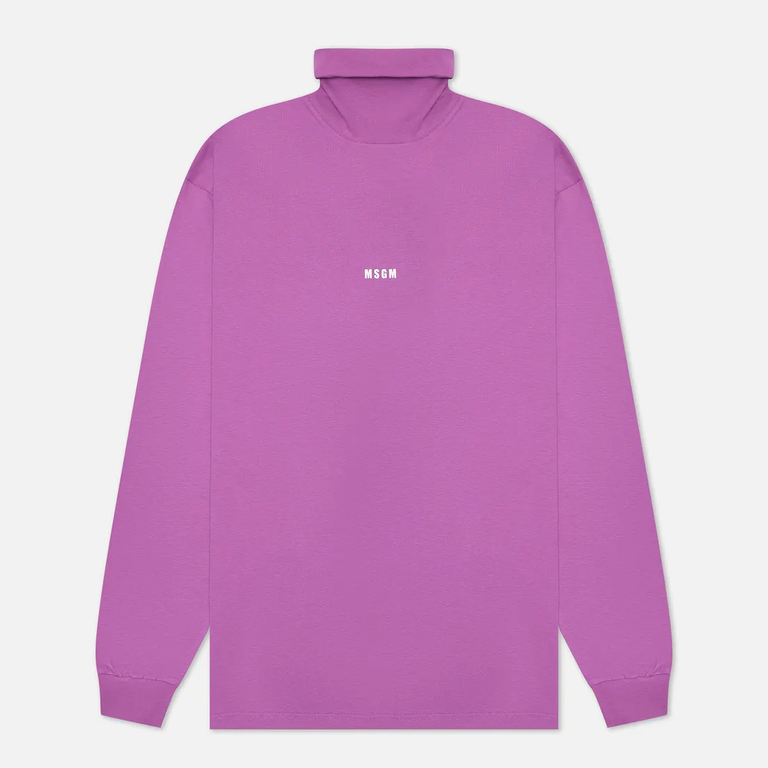 MSGM Мужской лонгслив Micrologo High Neck