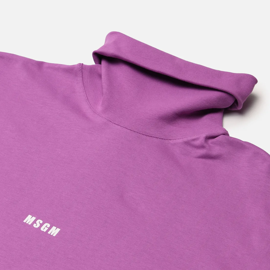 MSGM Мужской лонгслив Micrologo High Neck