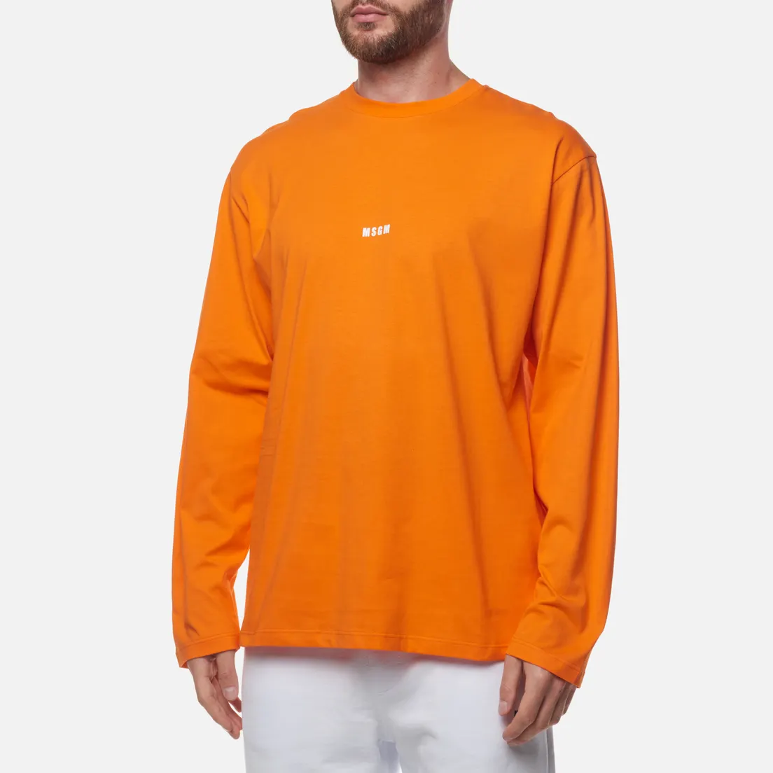 MSGM Мужской лонгслив Micrologo AW22