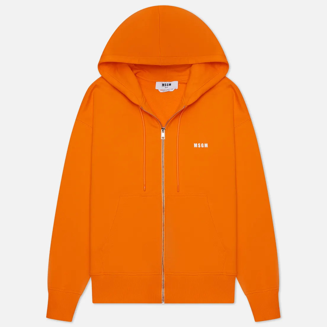 MSGM Мужская толстовка Micrologo Full Zip Hoodie