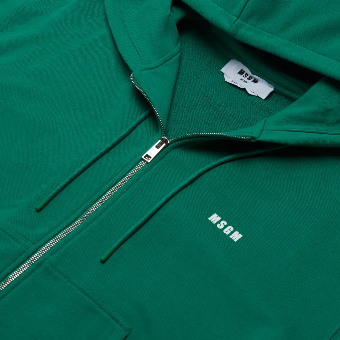 MSGM Мужская толстовка Micrologo Full Zip Hoodie