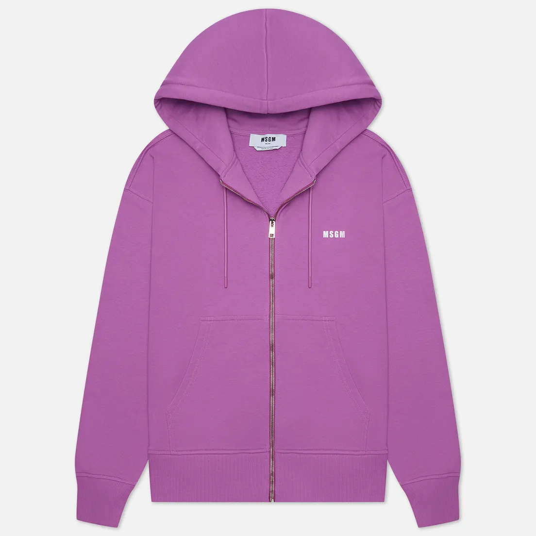 MSGM Мужская толстовка Micrologo Full Zip Hoodie