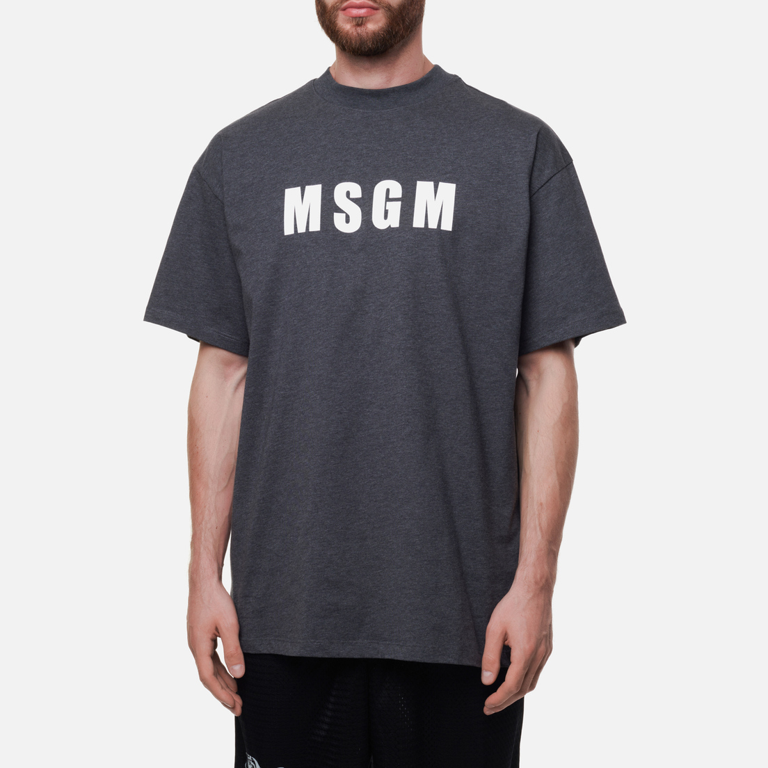 MSGM Мужская футболка Classic Logo Chest