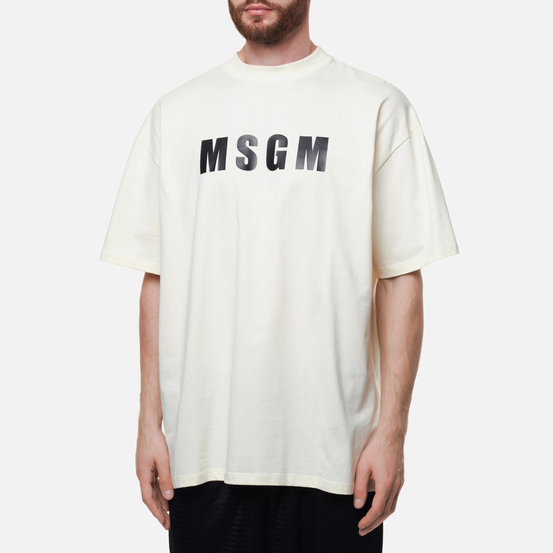 MSGM Мужская футболка Classic Logo Chest