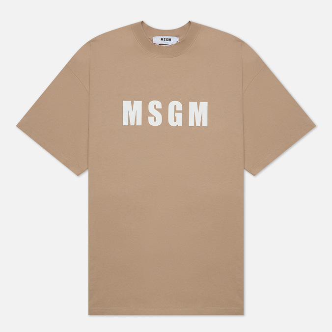 Мужская футболка MSGM, цвет серый, размер M 3340MM94 227798 24 Classic Logo Chest - фото 1