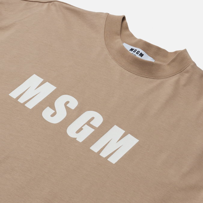 Мужская футболка MSGM, цвет серый, размер M 3340MM94 227798 24 Classic Logo Chest - фото 2