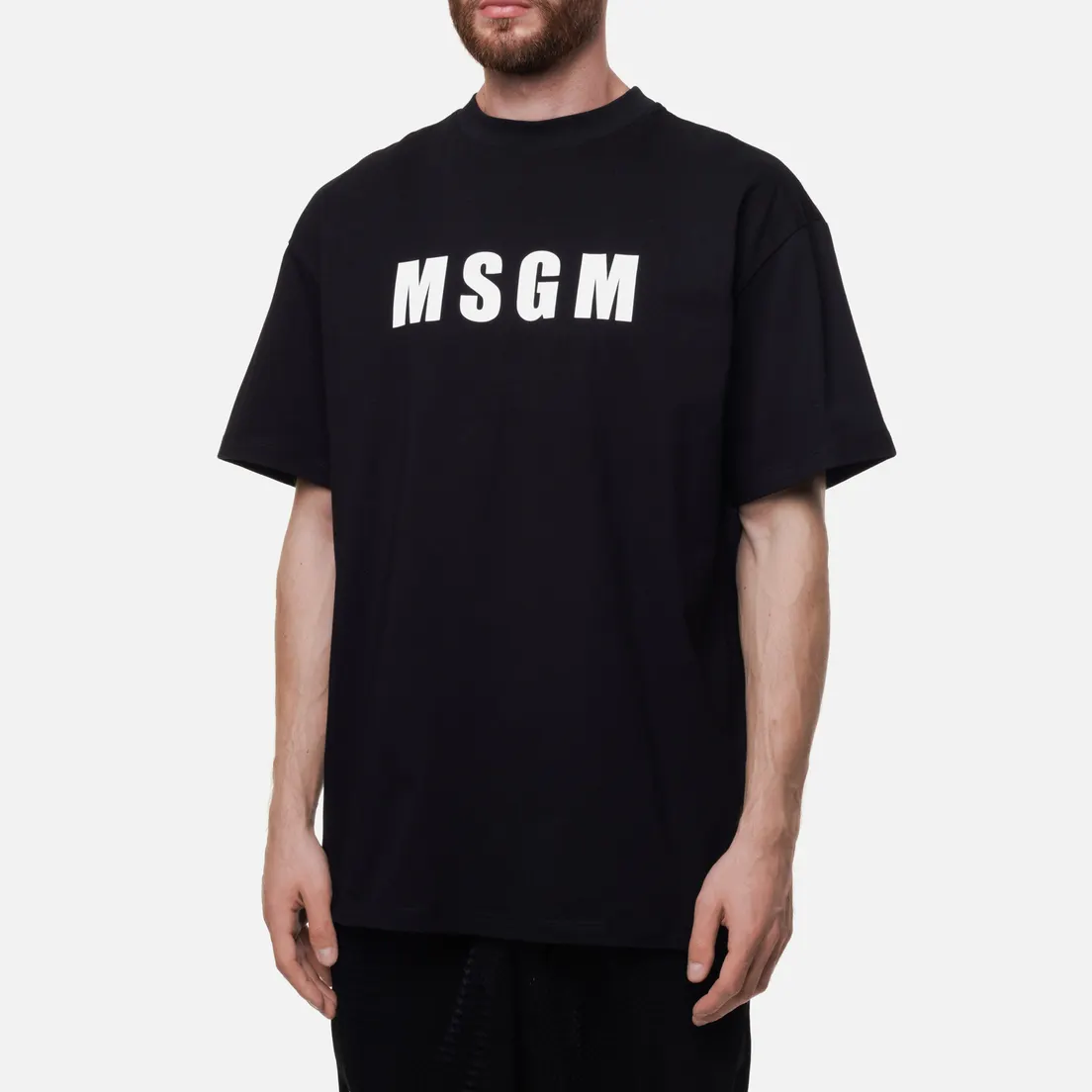 MSGM Мужская футболка Classic Logo Chest