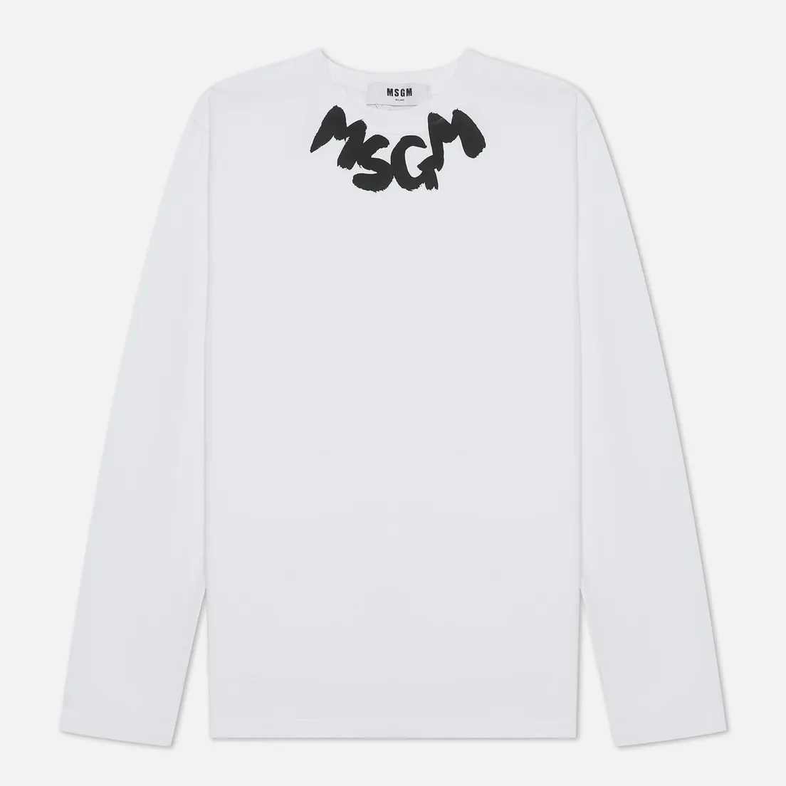 MSGM Женский лонгслив Logo Print Neck