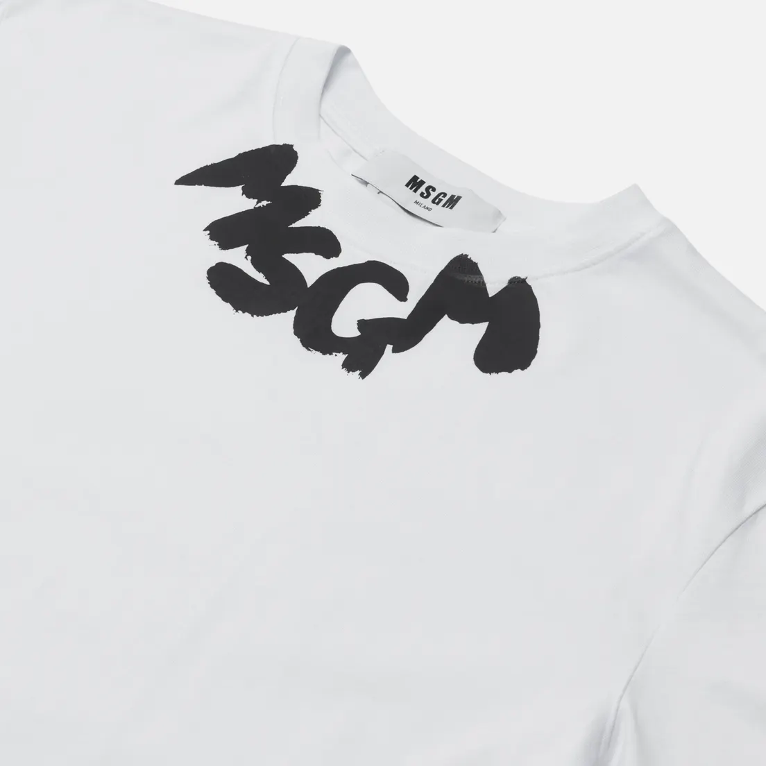 MSGM Женский лонгслив Logo Print Neck
