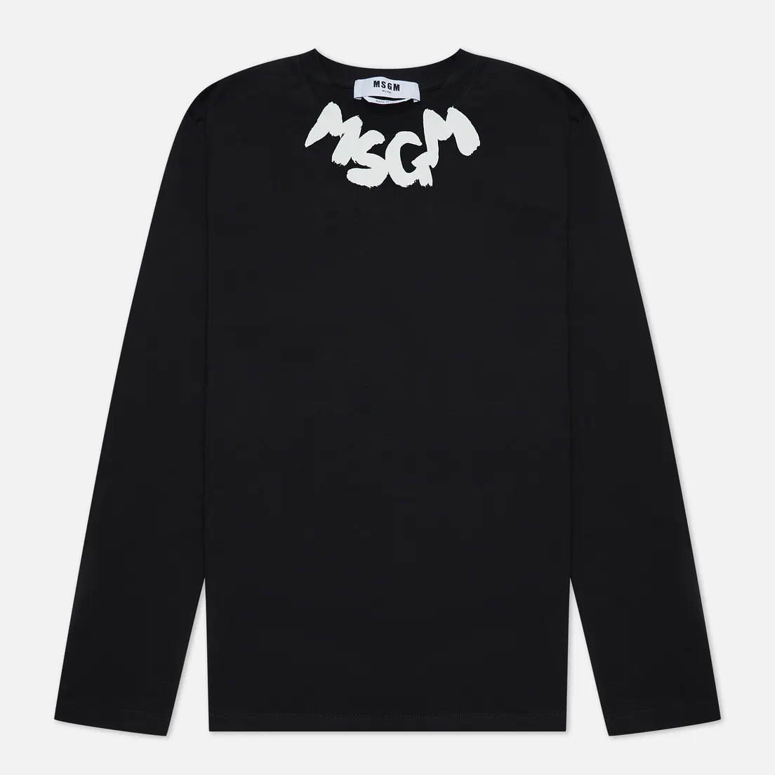 MSGM Женский лонгслив Logo Print Neck