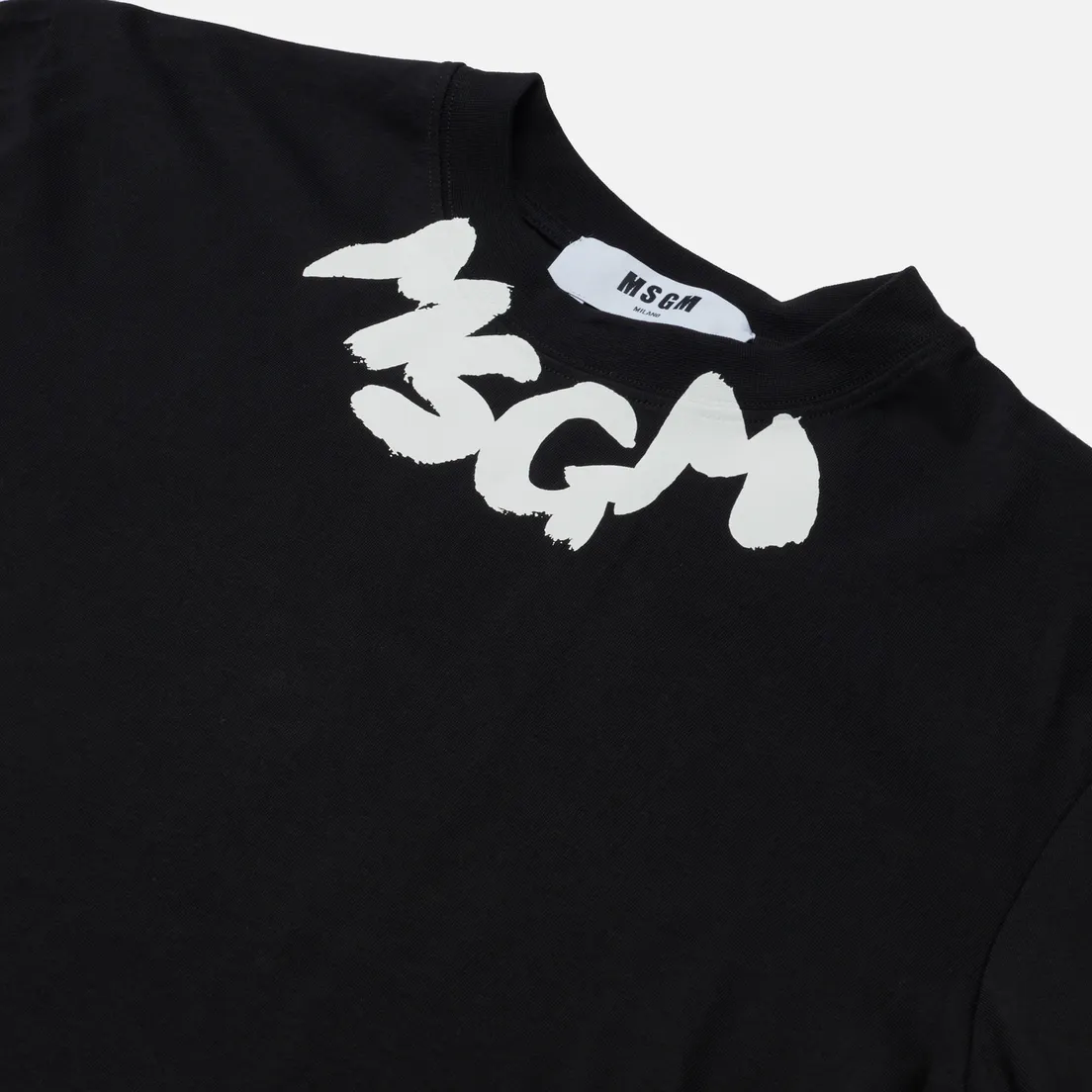 MSGM Женский лонгслив Logo Print Neck