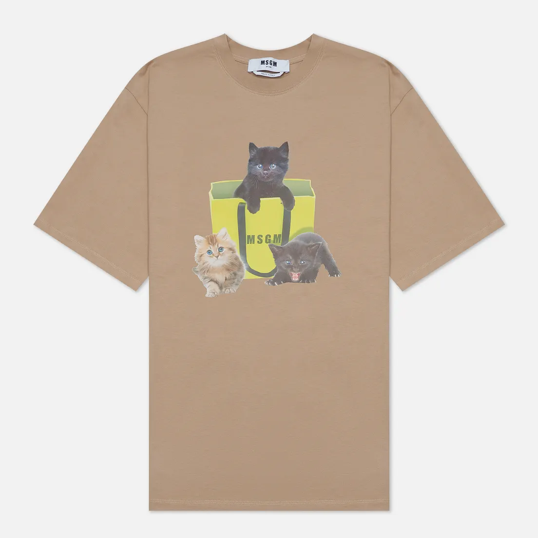 MSGM Женская футболка Three Kittens