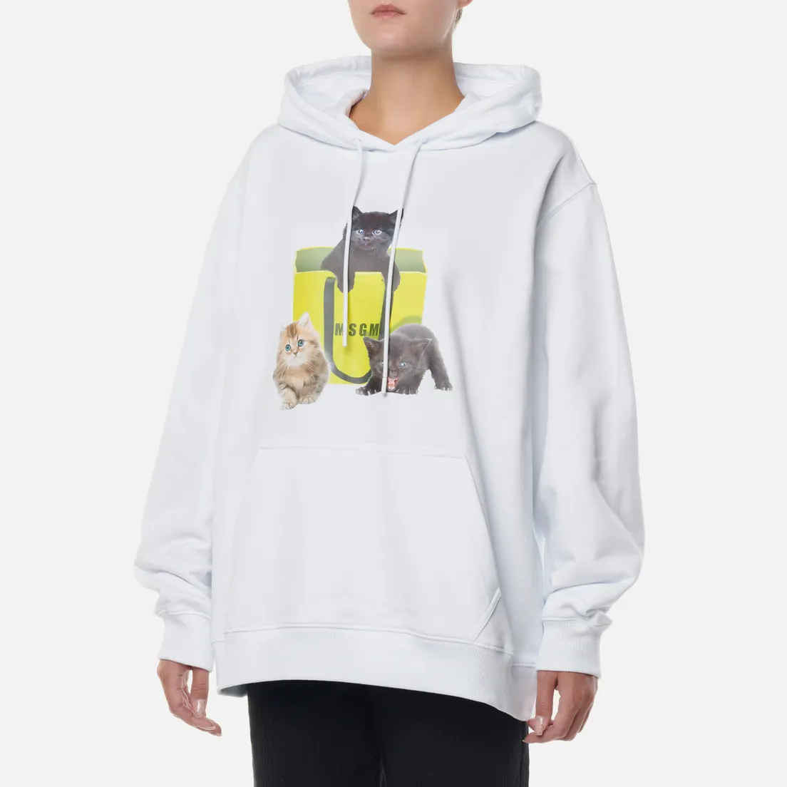 MSGM Женская толстовка Three Kittens Hoodie