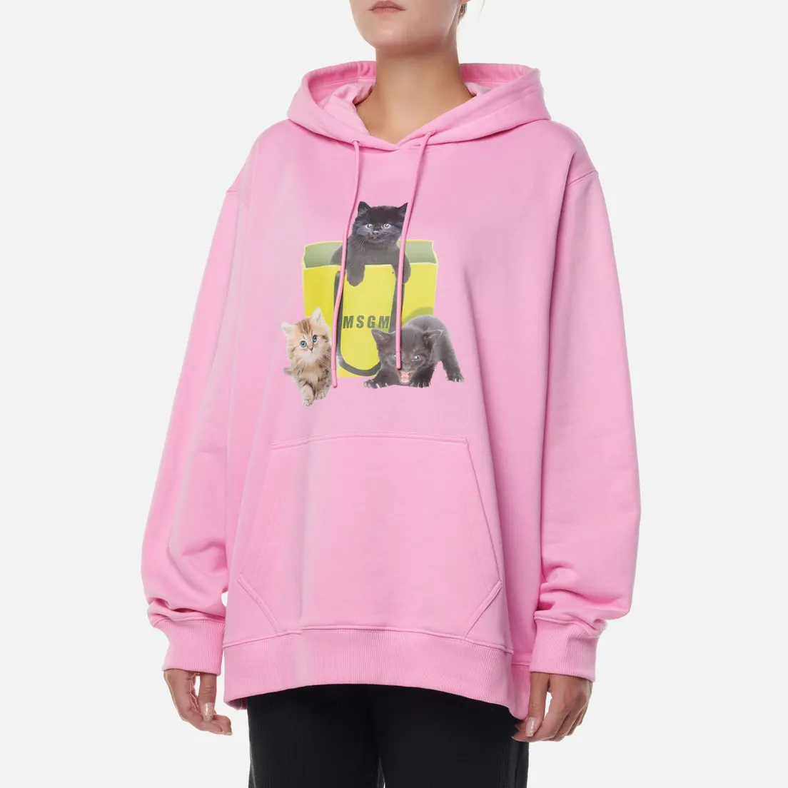 MSGM Женская толстовка Three Kittens Hoodie