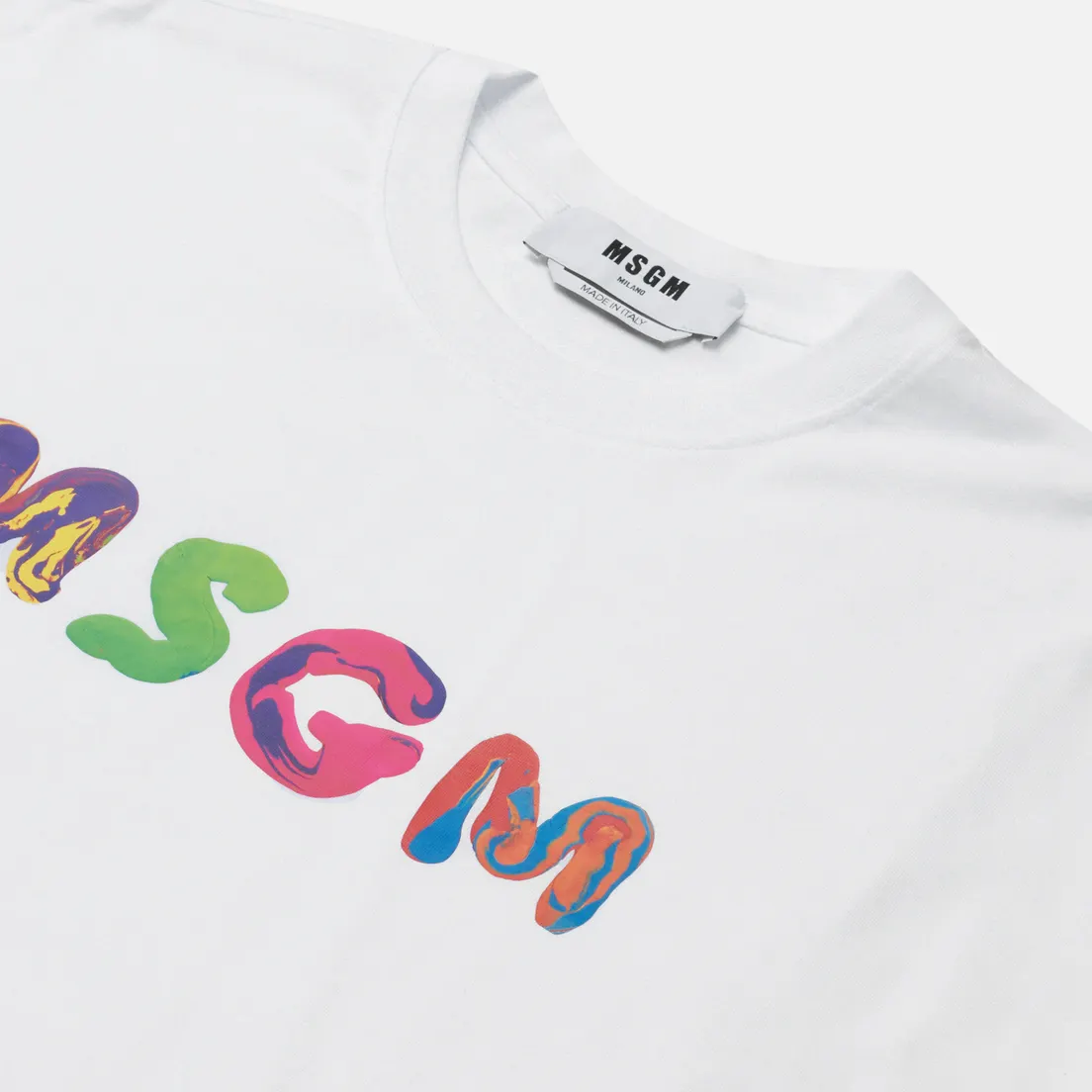 MSGM Женская футболка Multicolor Logo