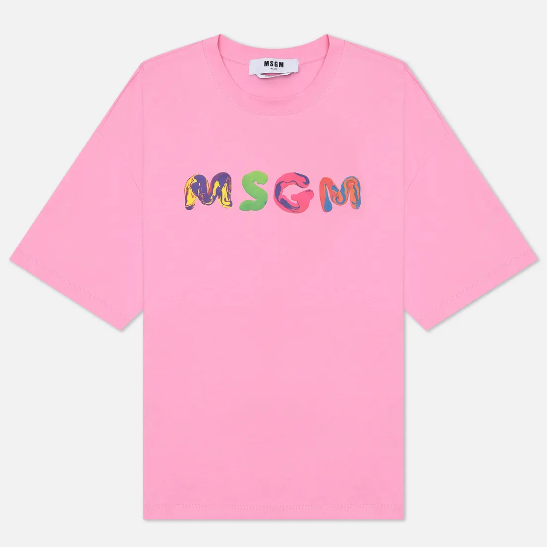 MSGM Женская футболка Multicolor Logo