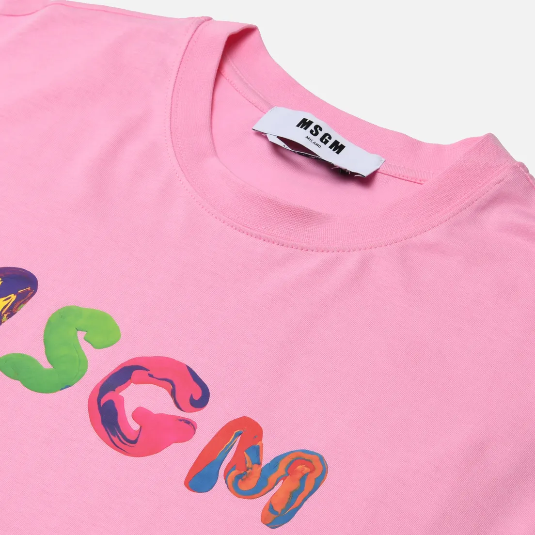 MSGM Женская футболка Multicolor Logo