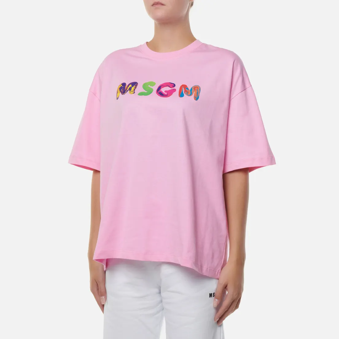 MSGM Женская футболка Multicolor Logo