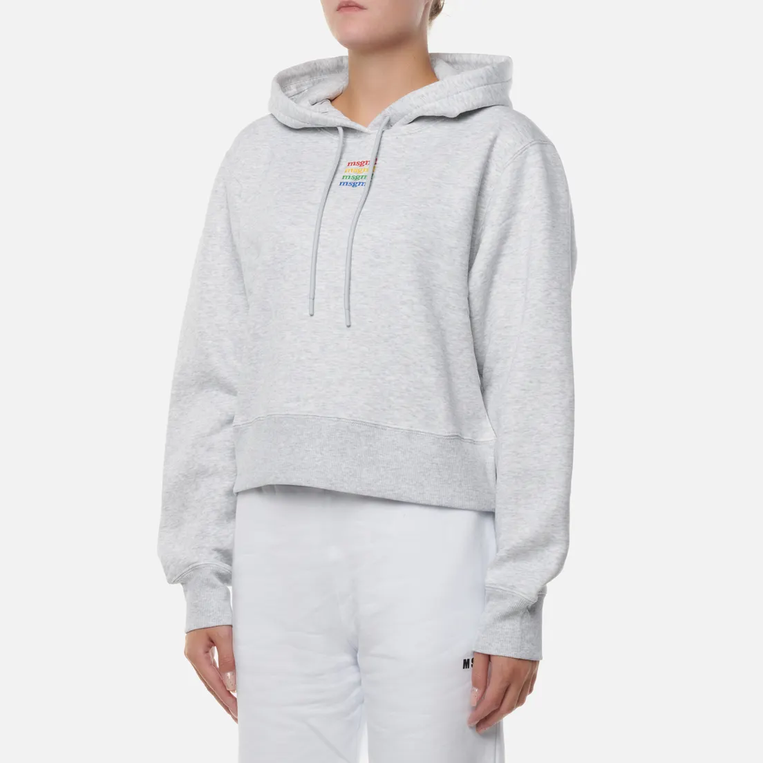 MSGM Женская толстовка Four Color Micrologo Hoodie