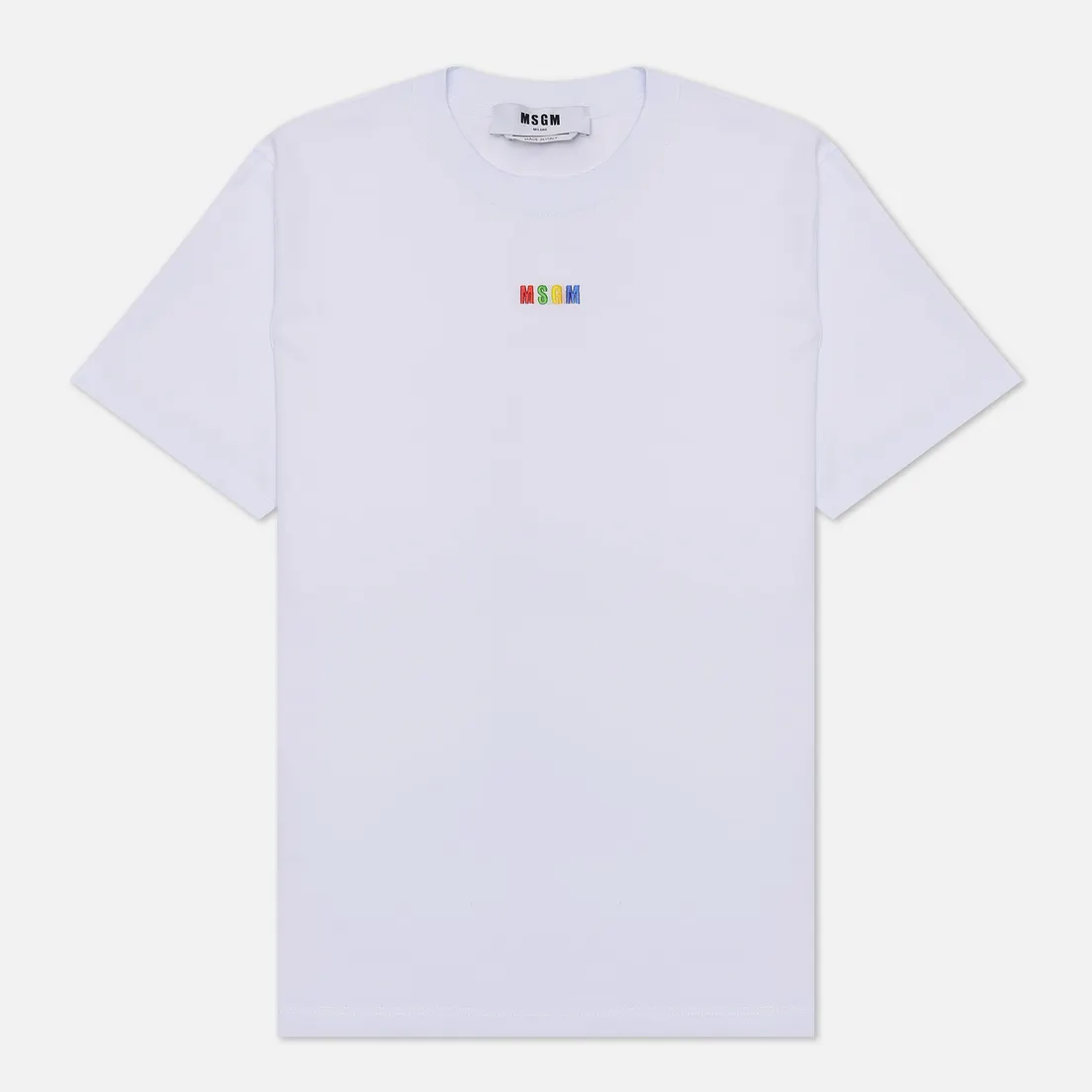 MSGM Женская футболка Multicolor Micrologo