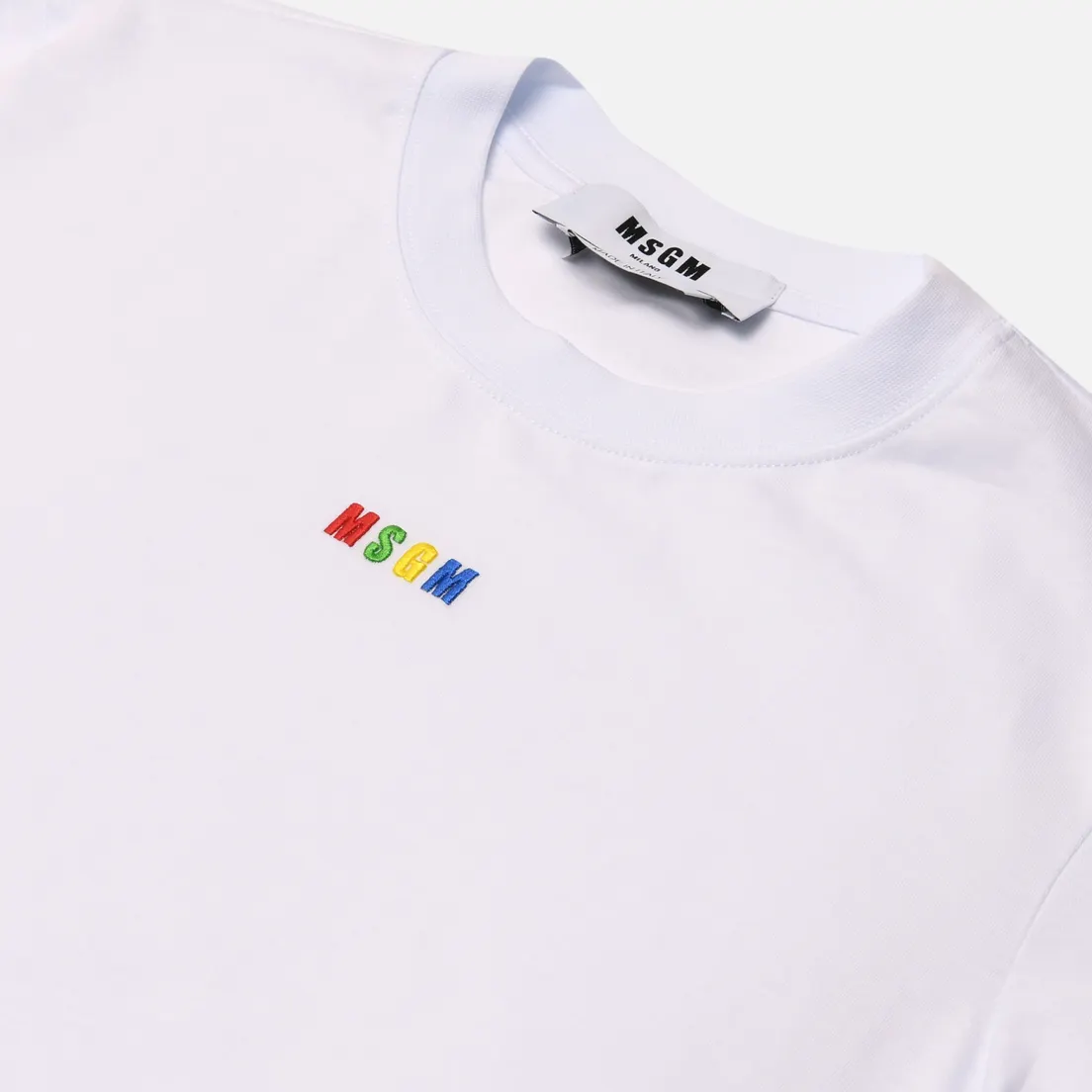 MSGM Женская футболка Multicolor Micrologo