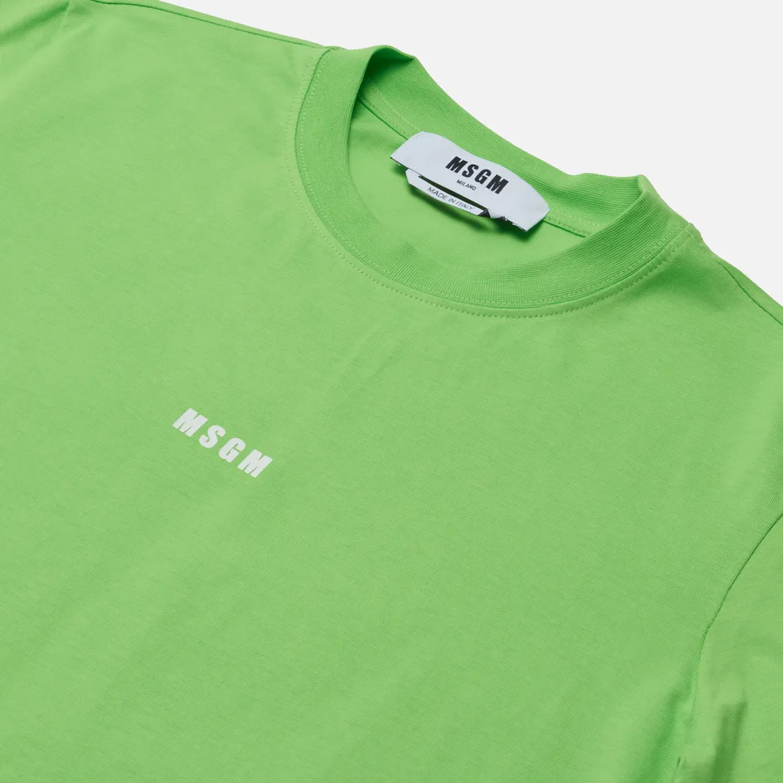 MSGM Женская футболка Micrologo Seasonal Crew Neck