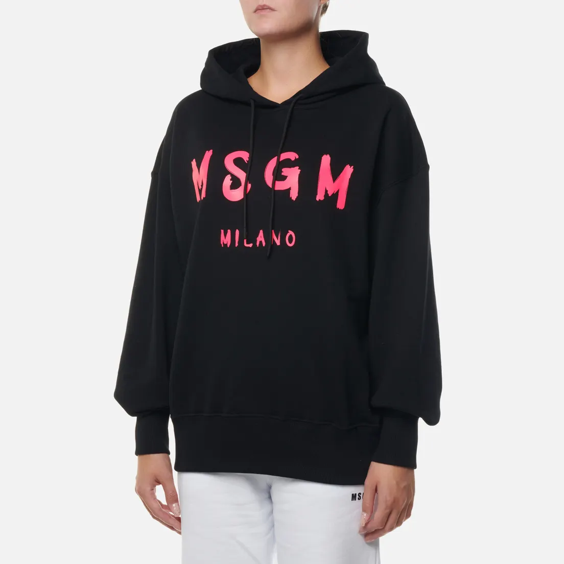 MSGM Женская толстовка MSGM Milano Logo Seasonal Hoodie