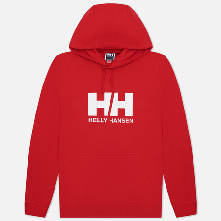 Мужская толстовка Helly Hansen HH Logo Hoodie, цвет красный, размер M