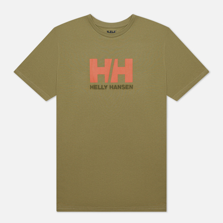 Мужская футболка Helly Hansen HH Logo, цвет оливковый, размер XL