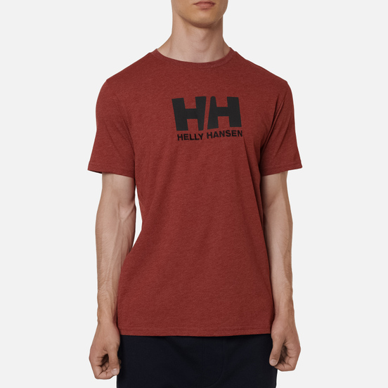 Мужская футболка Helly Hansen HH Logo Redwood Melange