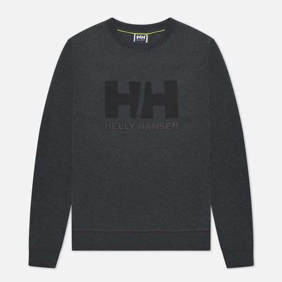 Мужская толстовка Helly Hansen HH Logo Crew Ebony Melange