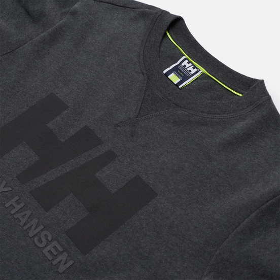 Мужская толстовка Helly Hansen HH Logo Crew Ebony Melange