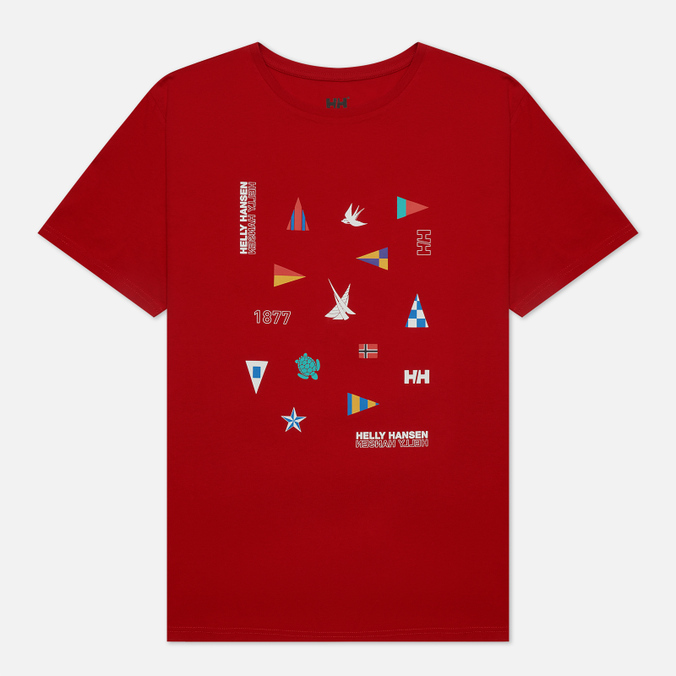 Мужская футболка Helly Hansen, цвет красный, размер XXL 34222-162 Shoreline 2.0 - фото 1